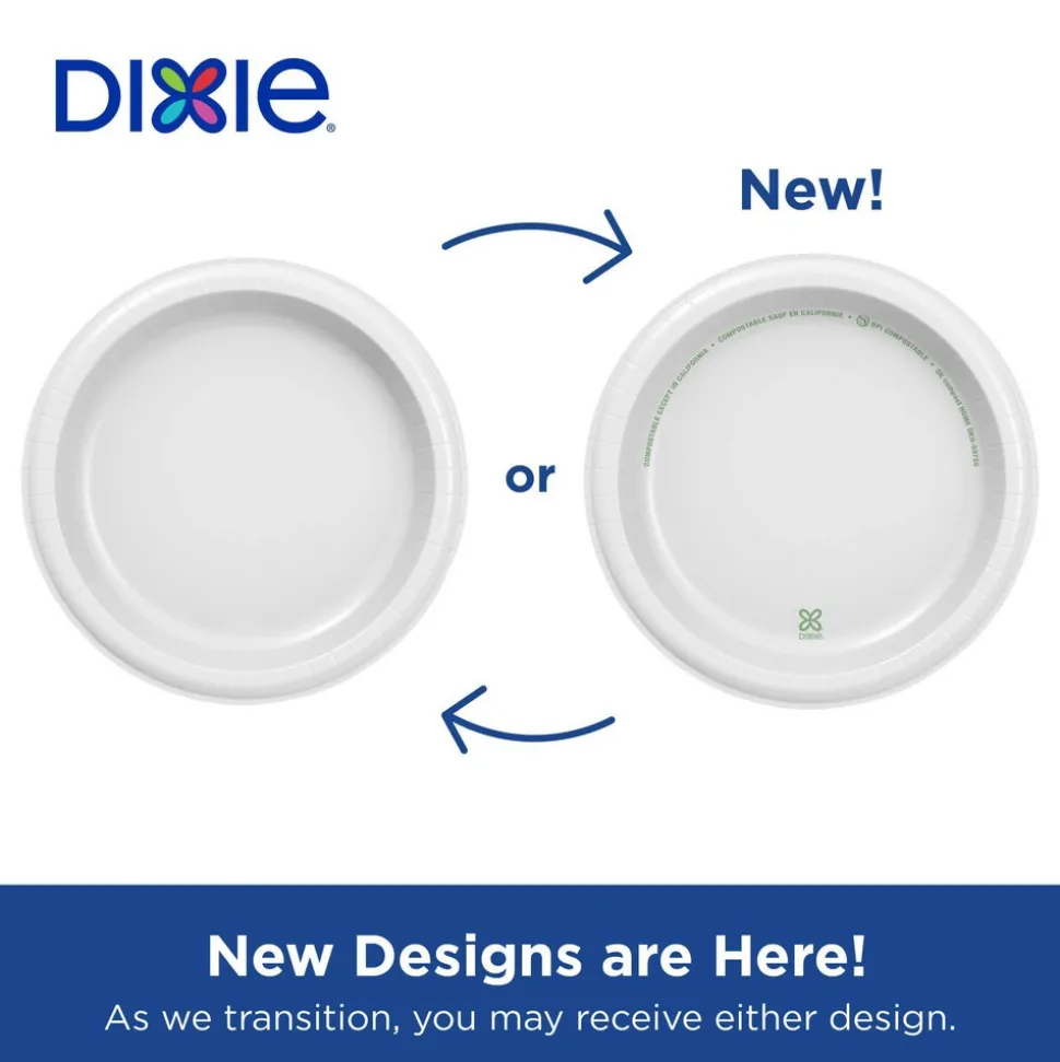 Plate: 8.5" Dia, Paper, White