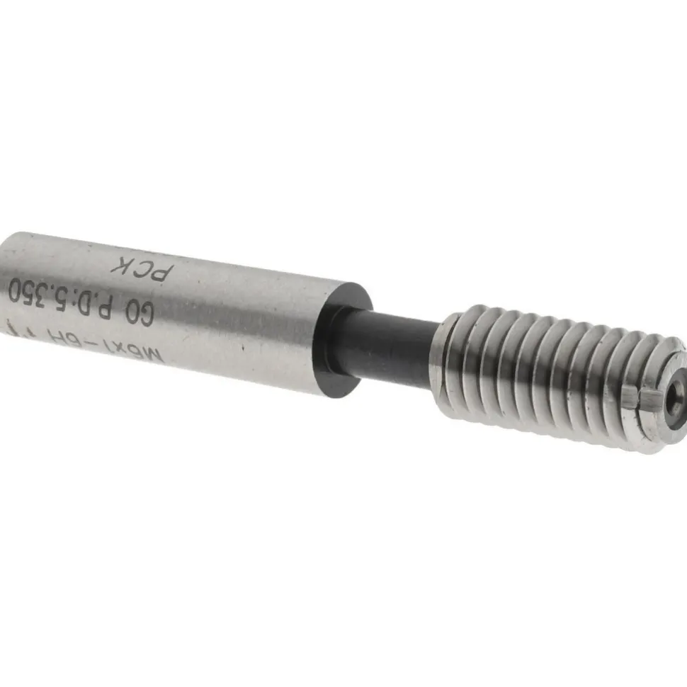 Plug Thread Gage: M6x1 Thread, 6H Class, Single End, Go