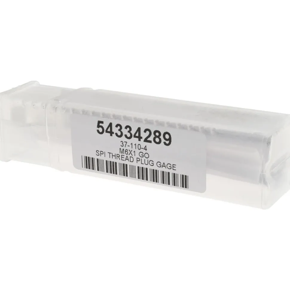 Plug Thread Gage: M6x1 Thread, 6H Class, Single End, Go