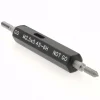 Plug Thread Gage: M2.5x0.45 Thread, 6H Class, Double End, Go & No Go