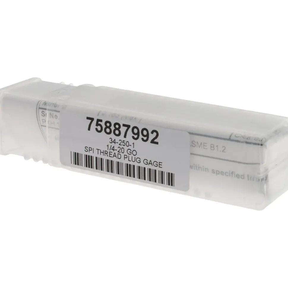 Plug Thread Gage: 1/4-20 Thread, 2B Class, Single End, Go