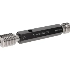 Plug Thread Gage: 3/4-10 Thread, 2B Class, Double End, Go & No Go