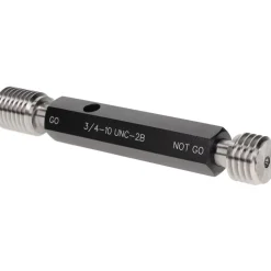 Plug Thread Gage: 3/4-10 Thread, 2B Class, Double End, Go & No Go