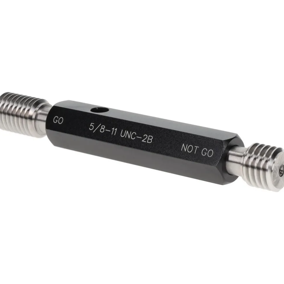 Plug Thread Gage: 5/8-11 Thread, 2B Class, Double End, Go & No Go