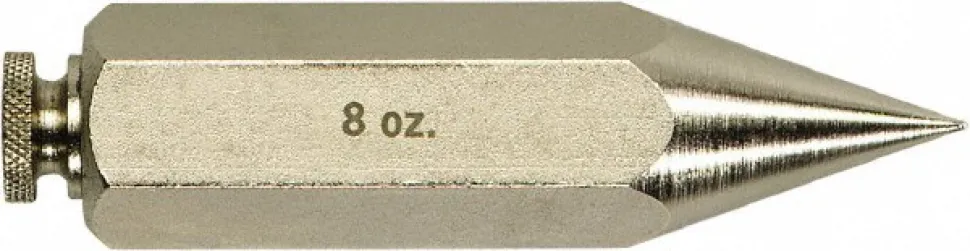 Plumb Bobs: Weight (oz.): 12.00; Material: Steel; Replaceable Tip: No