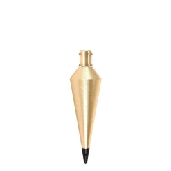 Plumb Bobs: Weight (oz.): 16.00; Bob Type: Plumb Bob; Material: Brass; Replaceable Tip: Yes; Body Shape: Round