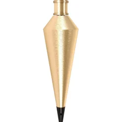 Plumb Bobs: Weight (oz.): 16.00; Bob Type: Plumb Bob; Material: Brass; Replaceable Tip: Yes; Body Shape: Round