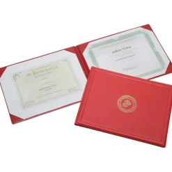 Portfolios, Report Covers & Pocket Binders: Color: Red; Overall Width: 8.5 in