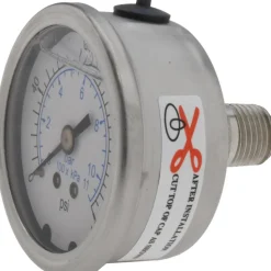 Pressure Gauge: 2" Dial, 160 psi, 1/4" Thread, NPT, Center Back Mount