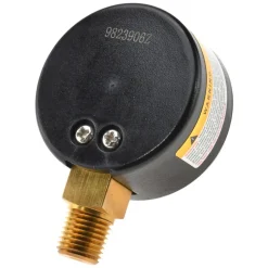 Pressure Gauge: 2" Dial, 200 psi, 1/4" Thread, NPT, Lower Mount
