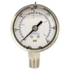 Pressure Gauge: 2" Dial, 60 psi, 1/4" Thread, NPT, Lower Mount