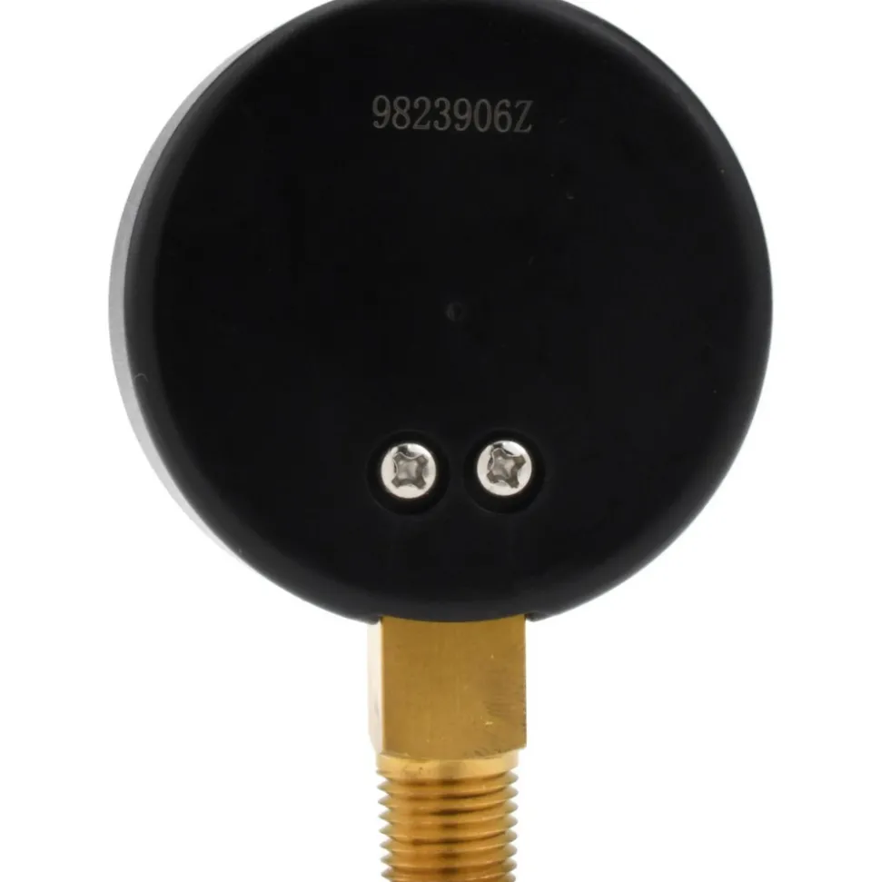 Pressure Gauge: 2-1/2" Dial, 160 psi, 1/4" Thread, NPT, Lower Mount