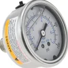 Pressure Gauge: 2" Dial, 100 psi, 1/4" Thread, NPT, Center Back Mount