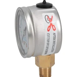 Pressure Gauge: 1-1/2" Dial, 100 psi, 1/8" Thread, NPT, Lower Mount