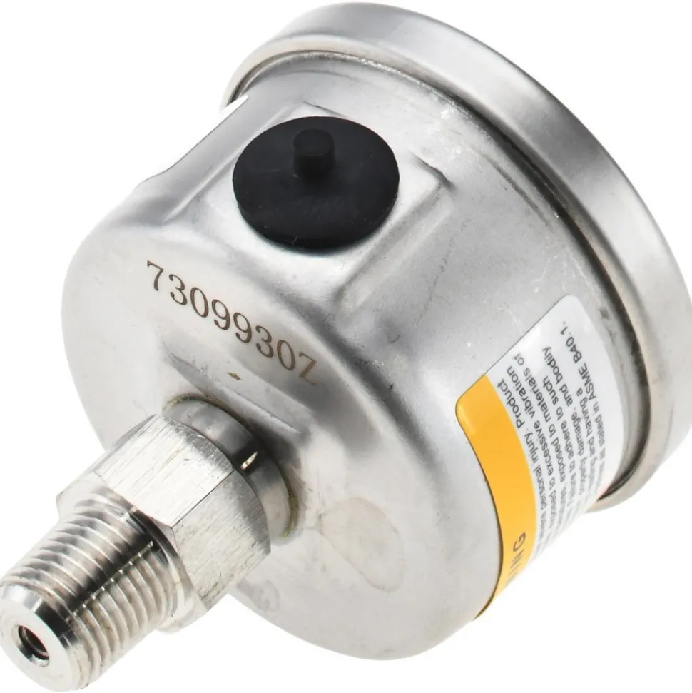 Pressure Gauge: 1-1/2" Dial, 30 psi, 1/8" Thread, NPT, Center Back Mount