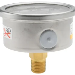 Pressure Gauge: 2-1/2" Dial, 300 psi, 1/4" Thread, NPT, Center Back Mount
