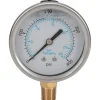 Pressure Gauge: 2-1/2" Dial, 400 psi, 1/4" Thread, NPT, Lower Mount