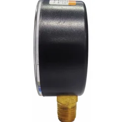 Pressure Gauge: 2-1/2" Dial, 1/4" Thread, NPT, Lower Mount