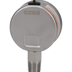 Pressure Gauge: 2" Dial, 1/4" Thread, NPT, Lower Mount