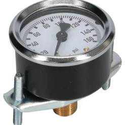 Pressure Gauge: 2" Dial, 1/4" Thread, U-Clamp Panel & Center Back Mount