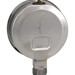 Pressure Gauge: 4" Dial, 0 to -30-0 Hg, 1/4" Thread, NPT, Lower Mount