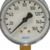 Pressure Gauge: 2-1/2" Dial, 0 to 160 psi, 1/4" Thread, NPT, Lower Mount
