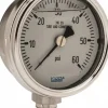 Pressure Gauge: 2-1/2" Dial, 0 to 60 psi, 1/4" Thread, NPT, Lower Mount