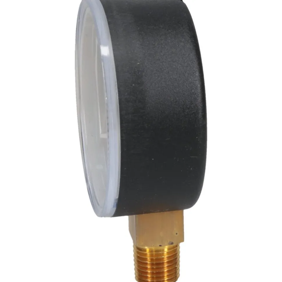 Pressure Gauge: 2-1/2" Dial, 0 to 600 psi, 1/4" Thread, NPT, Lower Mount