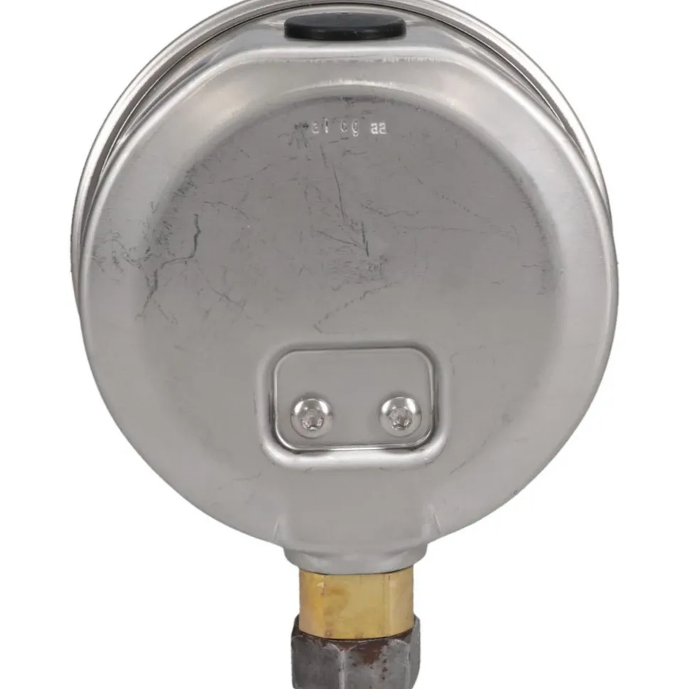 Pressure Gauge: 4" Dial, 0 to 2,000 psi, 1/4" Thread, NPT, Lower Mount