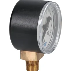 Pressure Gauge: 1-1/2" Dial, 0 to 15 psi, 1/8" Thread, NPT, Lower Mount