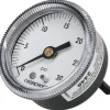 Pressure Gauge: 2" Dial, 0 to 30 psi, 1/4" Thread, NPT, Center Back Mount
