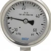 Pressure Gauge: 2-1/2" Dial, 0 to 60 psi, 1/4" Thread, NPT, Lower Mount