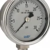 Pressure Gauge: 2-1/2" Dial, 0 to 30 psi, 1/4" Thread, NPT, Lower Mount