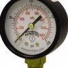 Pressure Gauge: 2" Dial, 0 to 100 psi, 1/4" Thread, NPT, Lower Mount