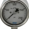 Pressure Gauge: 2-1/2" Dial, 0 to 2,000 psi, 1/4" Thread, NPT, Lower Mount