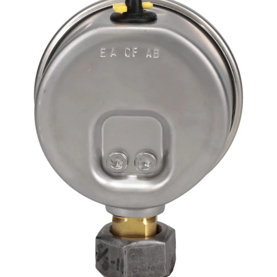 Pressure Gauge: 2-1/2" Dial, 0 to 30 psi, 1/4" Thread, NPT, Lower Mount