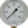 Pressure Gauge: 4" Dial, 0 to 300 psi, 1/4" Thread, NPT, Lower Mount