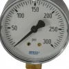 Pressure Gauge: 2-1/2" Dial, 0 to 300 psi, 1/4" Thread, NPT, Lower Mount