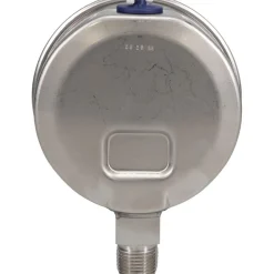 Pressure Gauge: 4" Dial, 0 to 160 psi, 1/2" Thread, NPT, Lower Mount