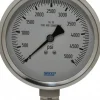 Pressure Gauge: 4" Dial, 0 to 5,000 psi, 1/2" Thread, NPT, Lower Mount