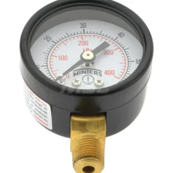 Pressure Gauge: 0 to 60 psi, 1/8