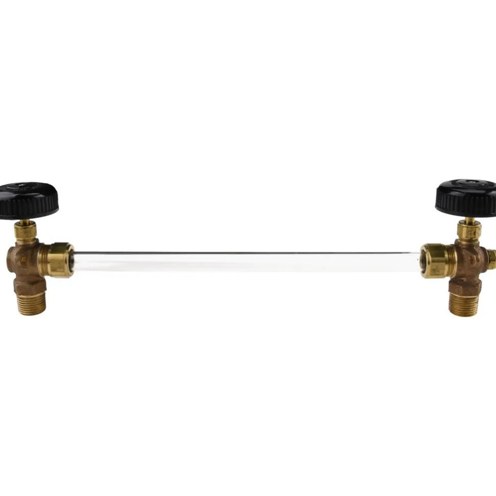 350 psi Working Pressure, 125 Max psi, Bronze Liquid Level Gage Glass