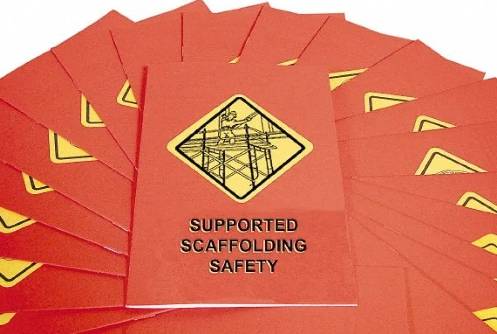 15 Qty 1 Pack Supported Scaffolding Safety Training Booklet