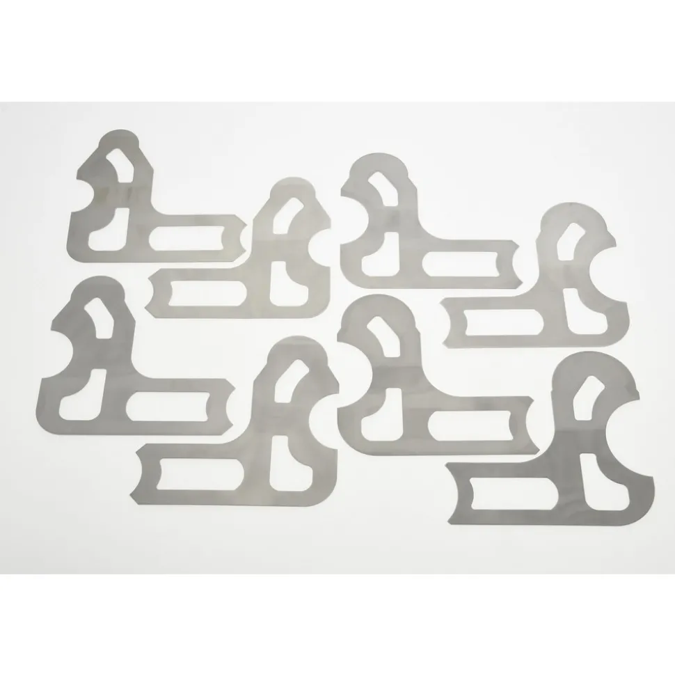 Radius Gage Set: Steel, 9/16 to 1" Radius, 1/16" Graduation, 8 pc