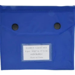 Radius Gage Set: Steel, 9/16 to 1