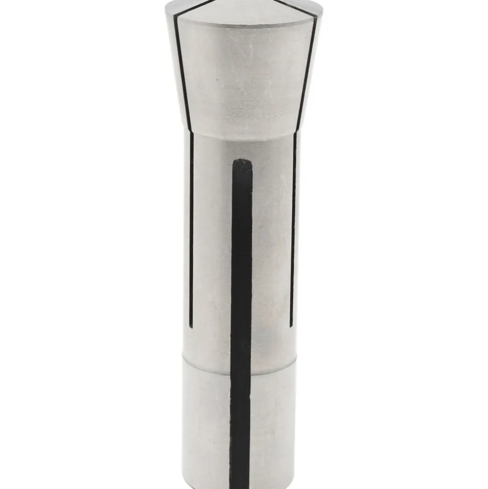 R8 Collet: 3/8", 0.0007" TIR, Round, 7/16-20 Drawbar Thread