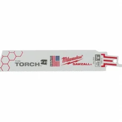 Reciprocating Saw Blade: 6" Long, Bi-Metal