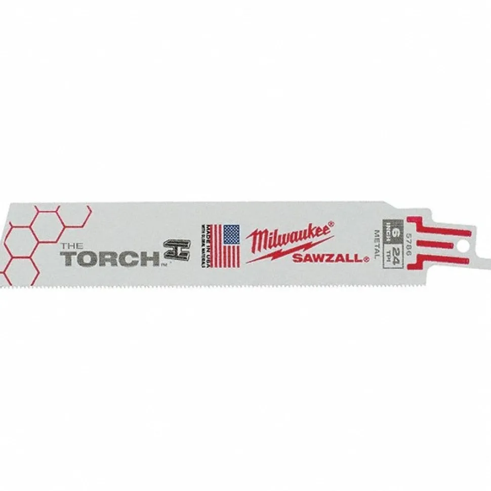 Reciprocating Saw Blade: 6" Long, Bi-Metal