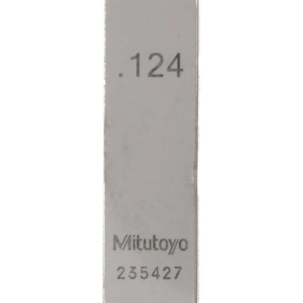 Rectangle Steel Gage Block: 0.124", Grade AS-1