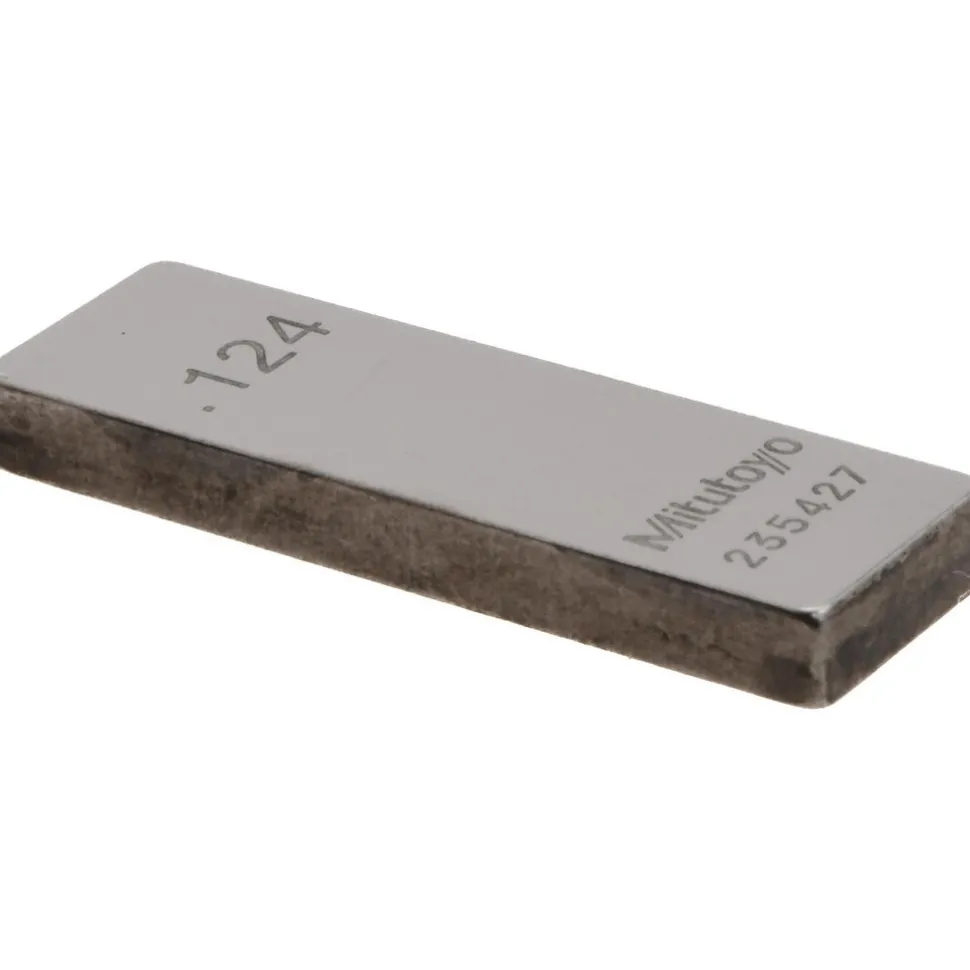 Rectangle Steel Gage Block: 0.124", Grade AS-1